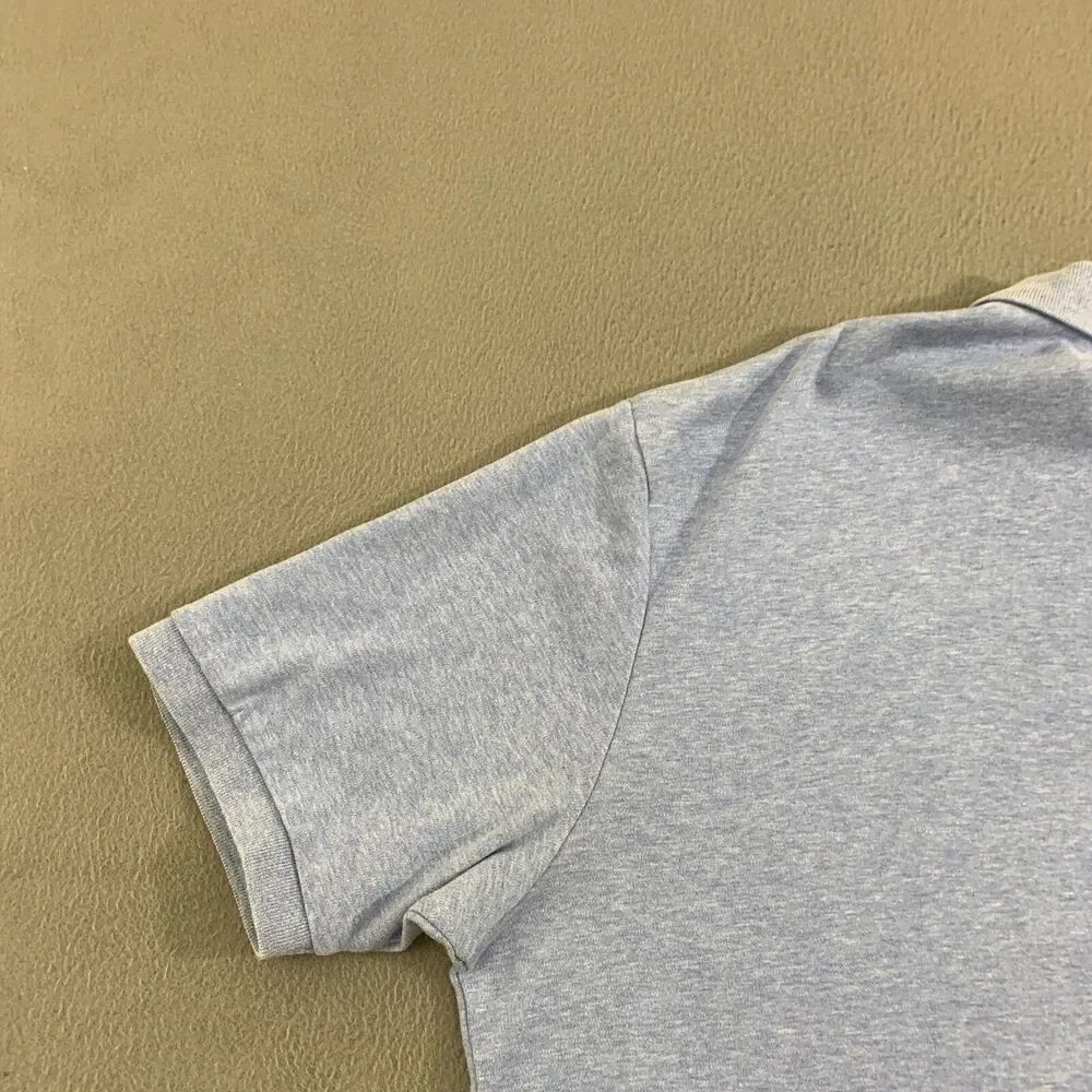 Polo Ralph Lauren Polo Shirt Mens XL Heathered Blue Soft Cotton Green Pony